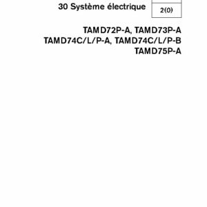 7743717 M.ATELIER D72P-A, D73P-A, D74C-L-P, -A -B, TAMD75P-A Système électrique